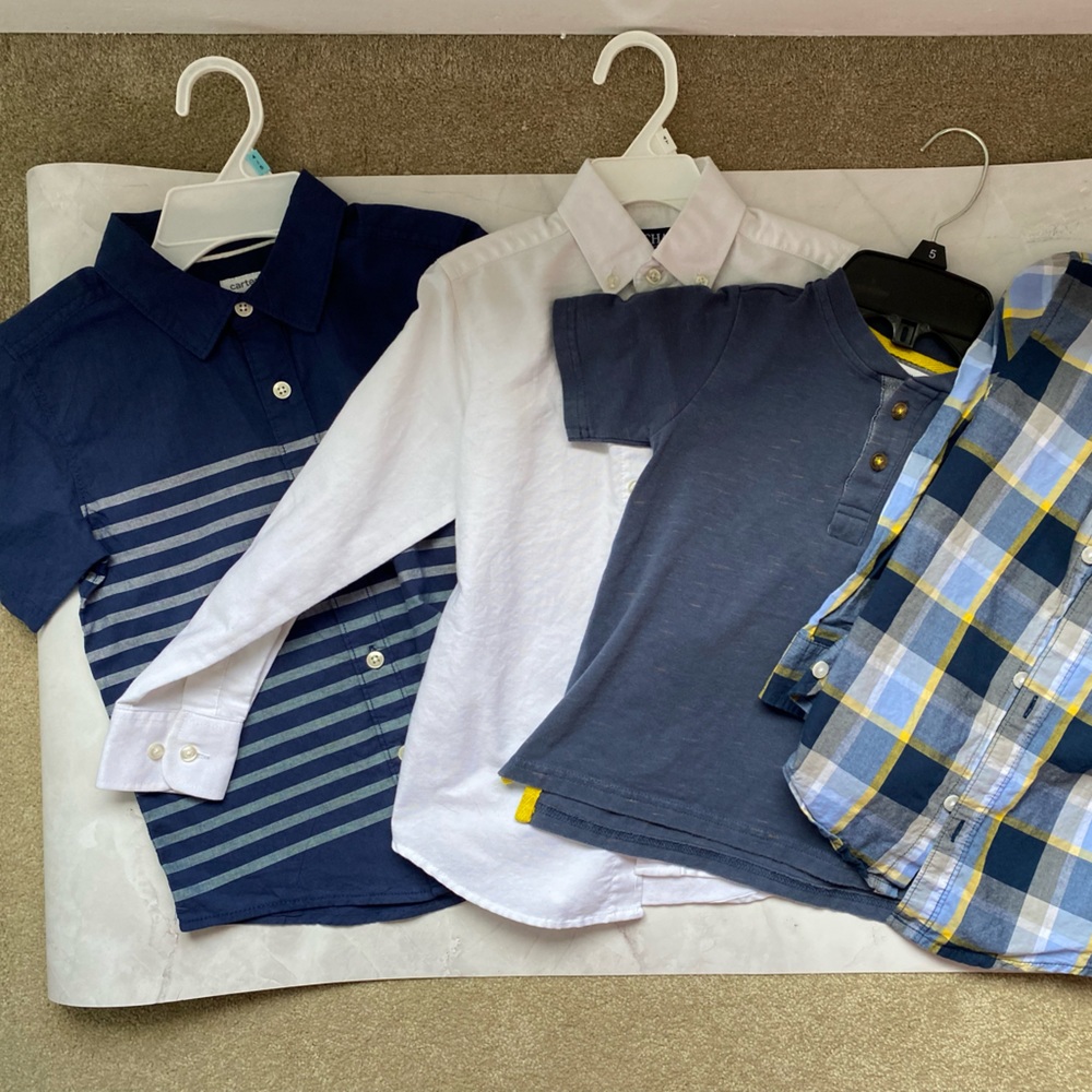 Boys size 5 collared shirt bundle